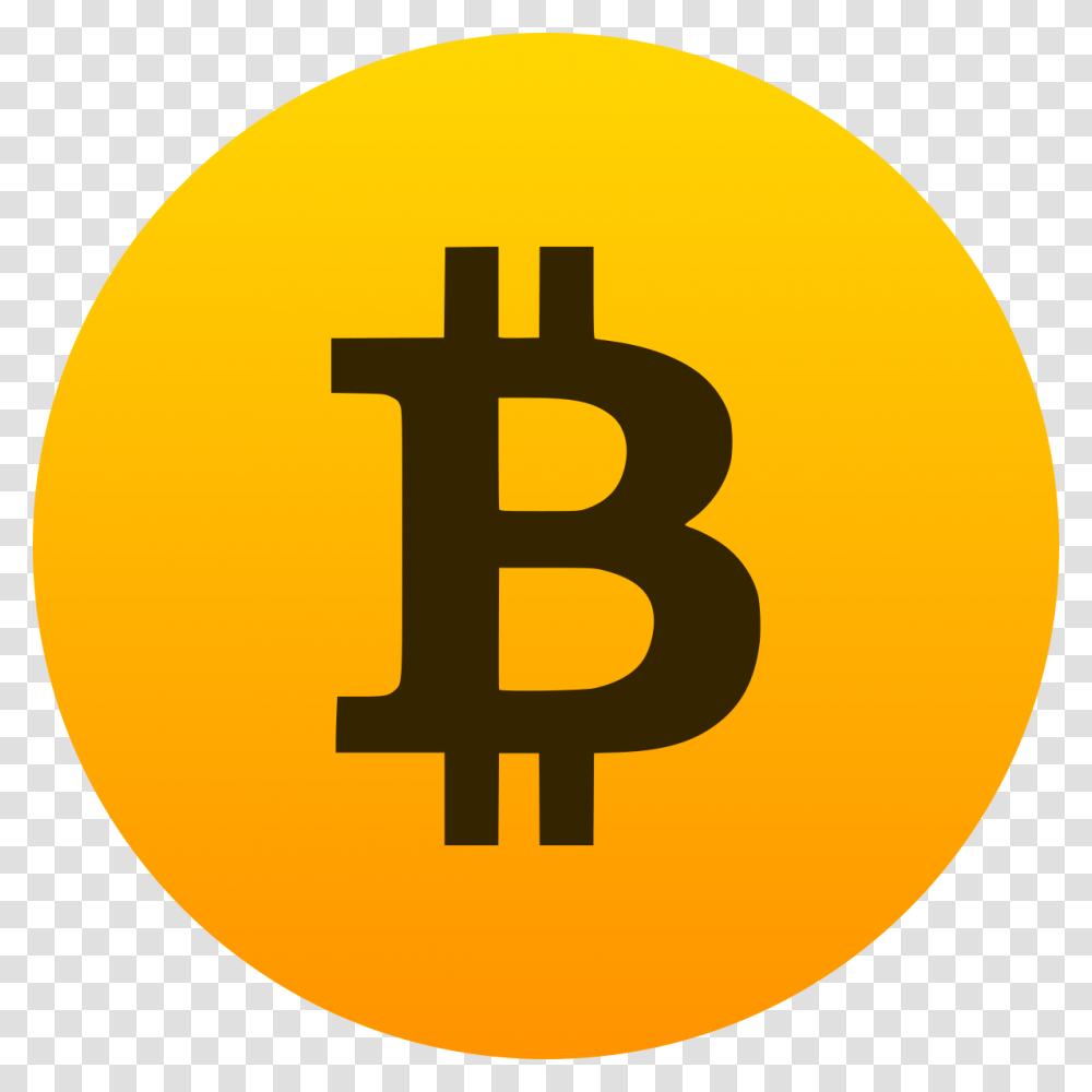 Bitcoin Logo Bitcoin Logo, Number, Symbol, Text, Trademark Transparent Png
