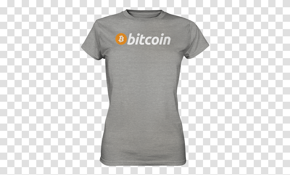 Bitcoin Logo Light Active Shirt, Clothing, Apparel, T-Shirt, Sleeve Transparent Png