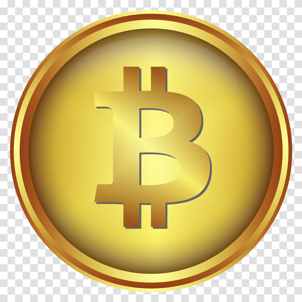 Bitcoincurrencycoinmoneybank Free Image From Needpixcom Bitcoin Gold Logo, Number, Symbol, Text, Label Transparent Png