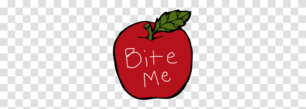 Bite Me Apple Clip Art, Plant, Vegetable, Food Transparent Png