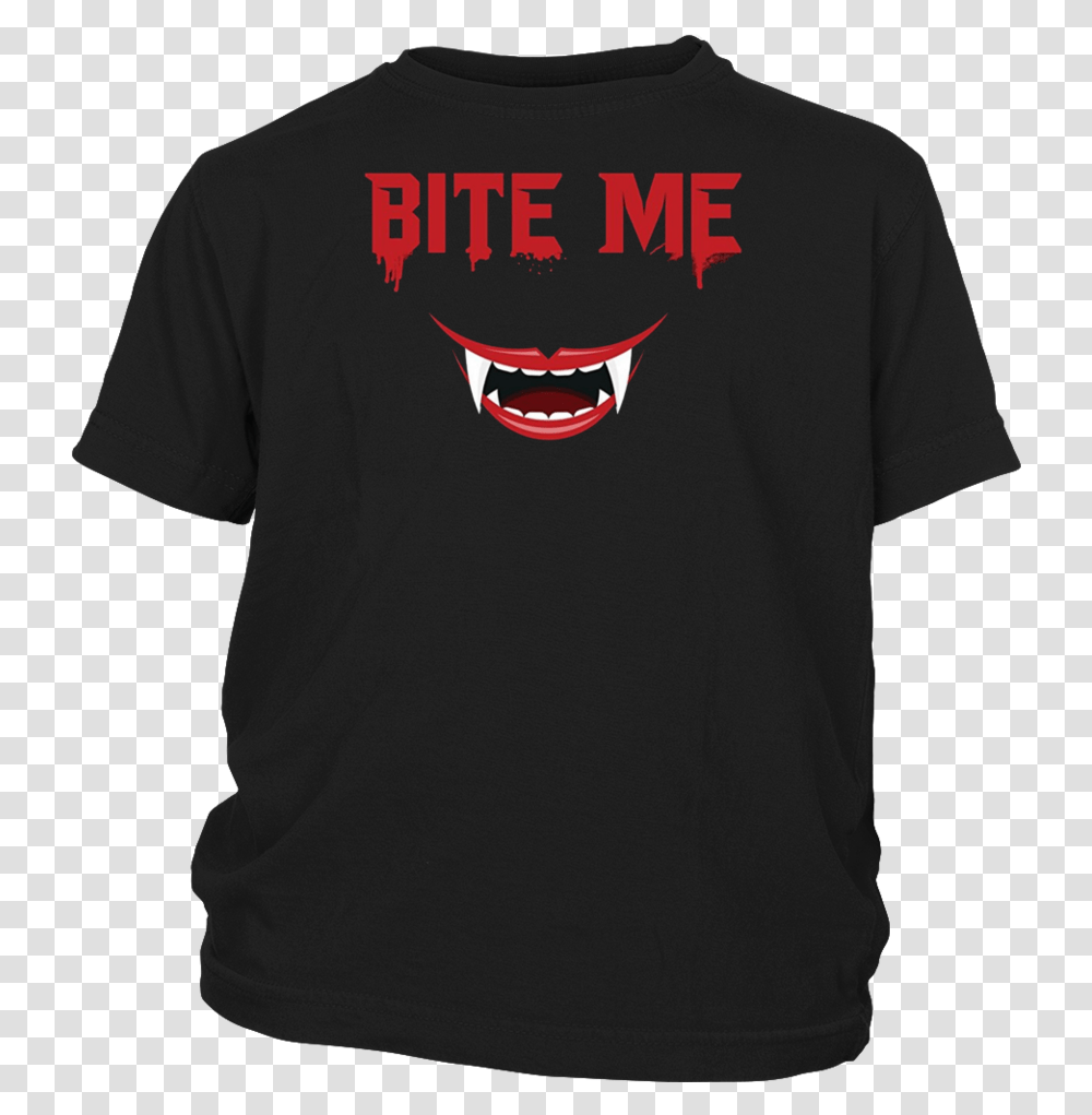 Bite Me Halloween T Shirt Active Shirt, Apparel, T-Shirt, Person Transparent Png