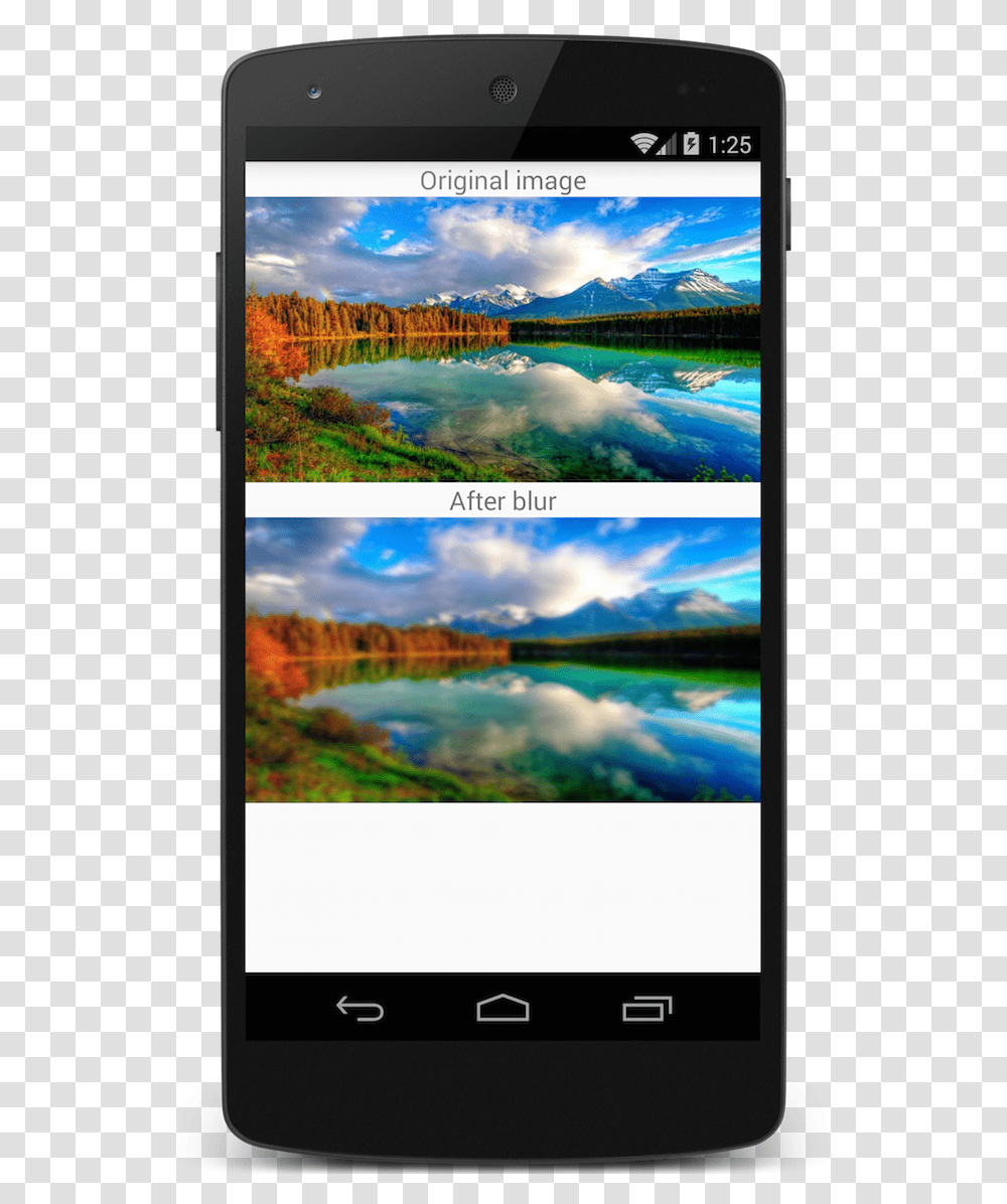 Bitmap Blur Effect In Android Using Renderscript Blur Image In Android Studio, Nature, Outdoors, Electronics, Mobile Phone Transparent Png