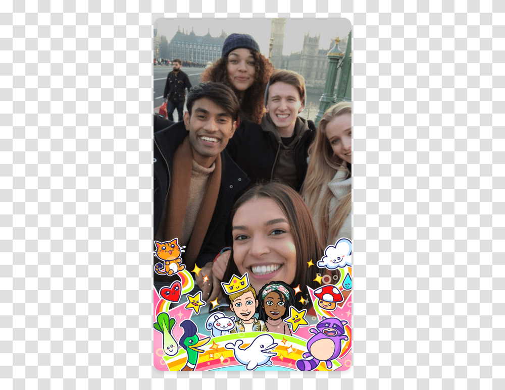Bitmoji Geofilters Bitstrips, Person, Face, Food, People Transparent Png