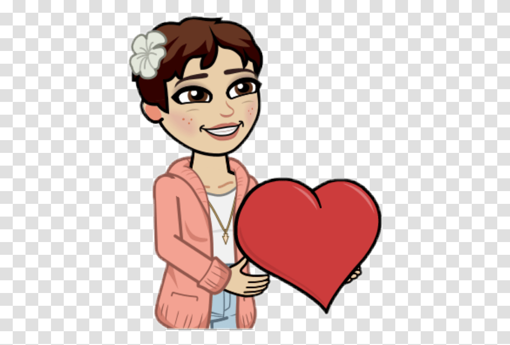 Bitmoji Mybitmoji Snapchat Emoji Snap Love Heart Red, Female, Girl, Dating Transparent Png