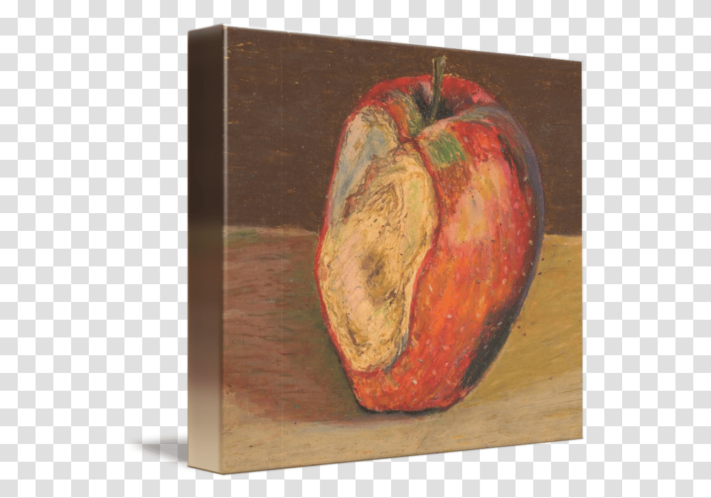 Bitten Apple By Jenu Art Visual Arts, Plant, Fruit, Food, Painting Transparent Png