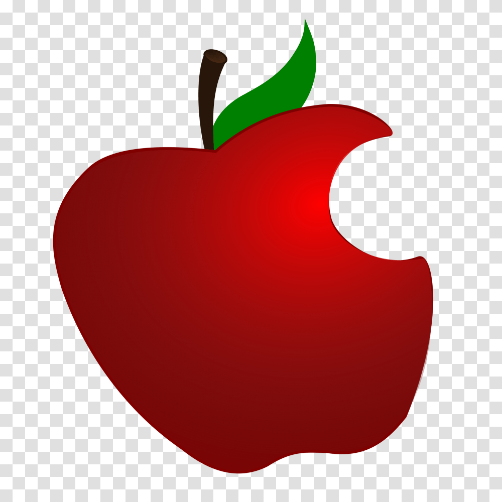 Bitten Apple Clip Art Clipart Apple Bite, Plant, Fruit, Food, Heart Transparent Png