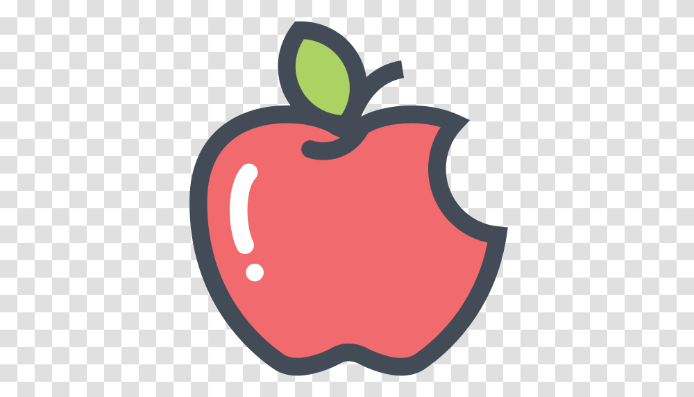 Bitten Apple Clipart, Plant, Fruit, Food, Label Transparent Png