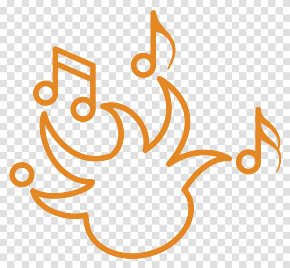Bitter Jester Music Festival Logo Orange 2018, Floral Design, Pattern Transparent Png