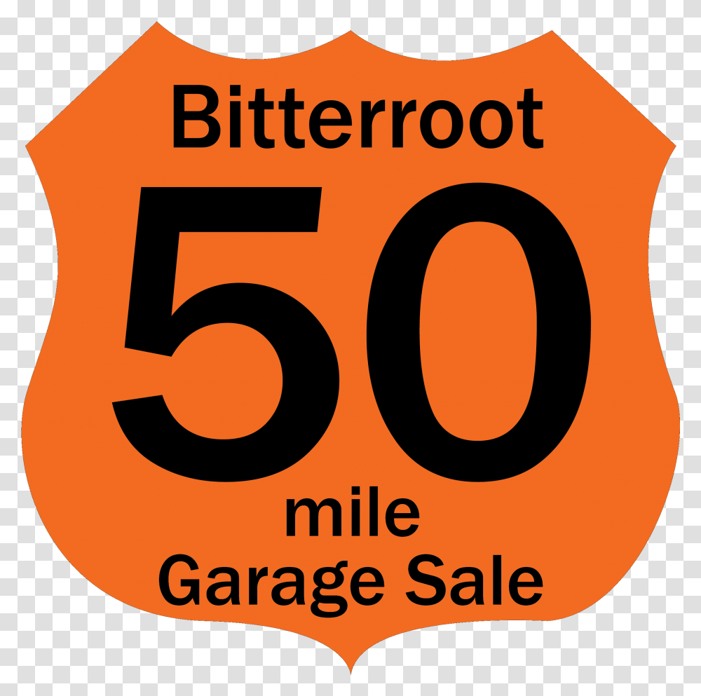 Bitterroot 50 Mile Garage Sale Word Pattern, Number, Calendar Transparent Png