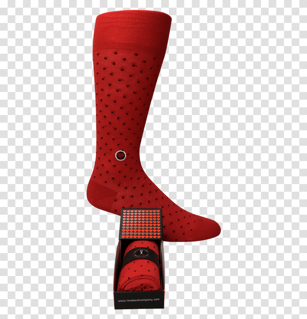Biz Dots Red Box Sock, Apparel, Footwear, Shoe Transparent Png