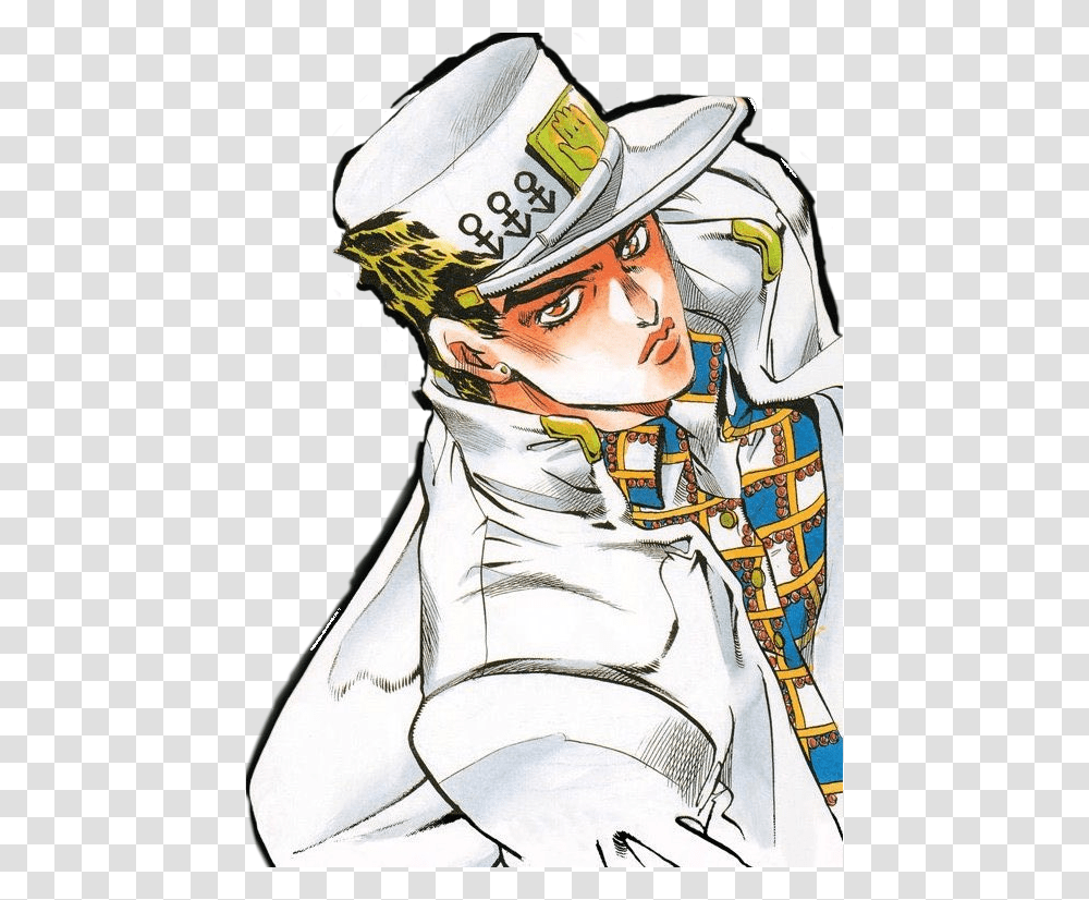 Bizarre Adventure Manga Art, Person, Human, Hat Transparent Png