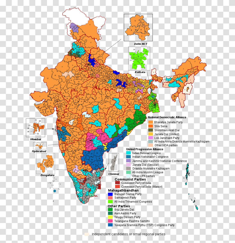 Bjp Seats In India, Plot, Map, Diagram, Atlas Transparent Png