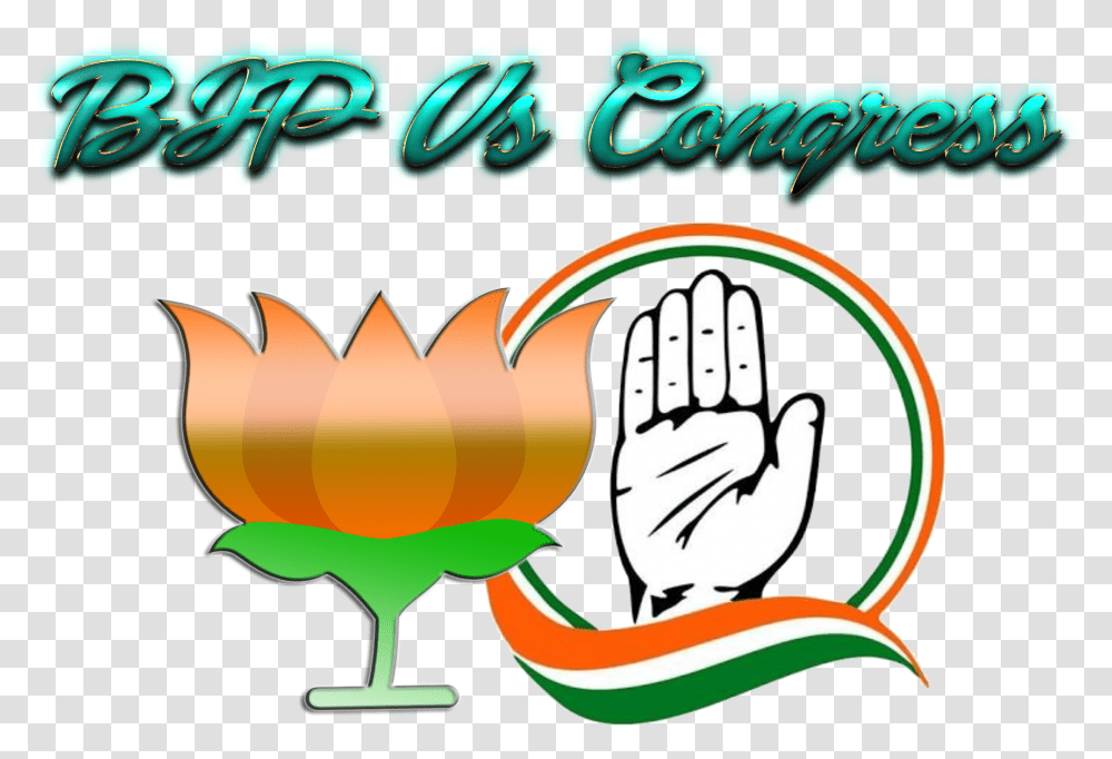 Bjp Vs Congress Image Download, Hand Transparent Png