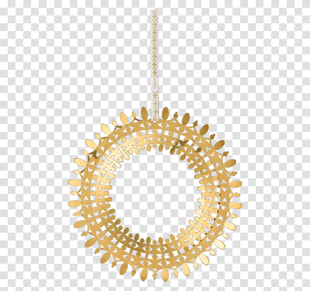 Bjrn Wiinblad Christmas Wreath Gold Plated 16 Cm Buy Here Christmas Ornament, Lamp, Chandelier, Cross, Symbol Transparent Png