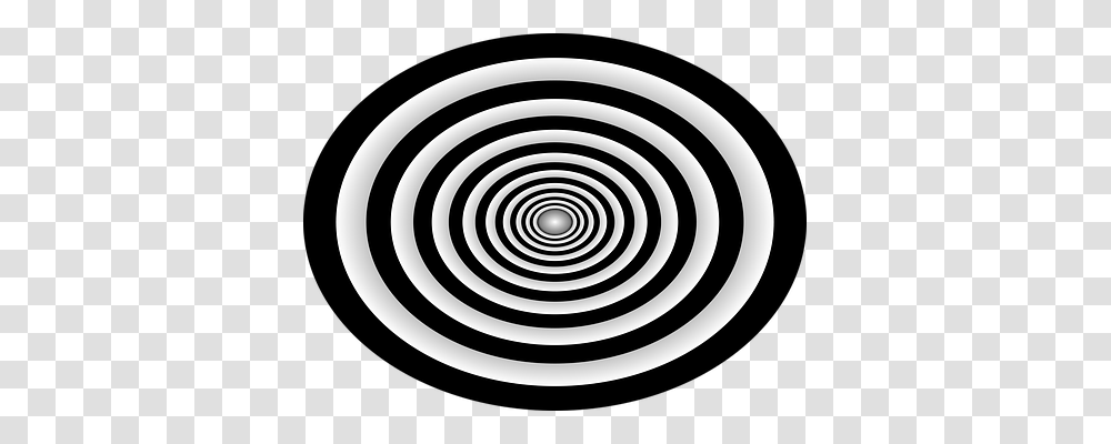 Black Spiral, Rug, Coil Transparent Png