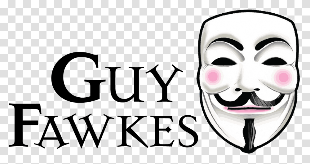 Black Abbey Guy Fawkes Mask, Face, Alphabet Transparent Png