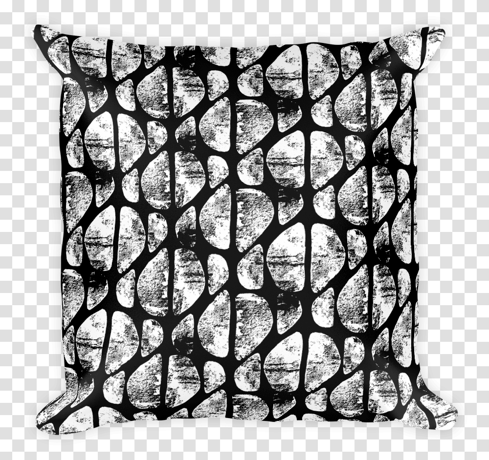 Black Abstract Cushion, Pillow, Rug Transparent Png