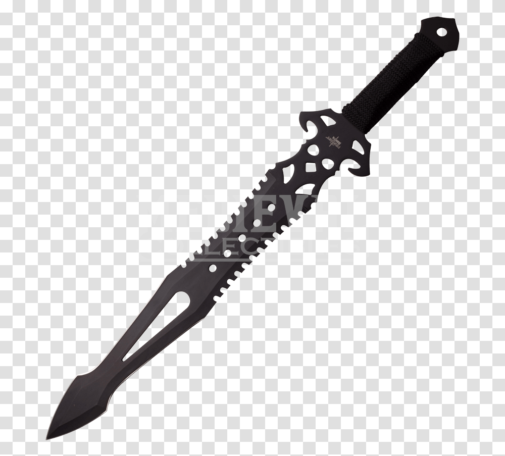 Black Adventurer Fantasy Short Sword, Weapon, Weaponry, Blade, Knife Transparent Png