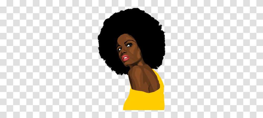 Black Afro Clipart, Face, Person, Female, Portrait Transparent Png