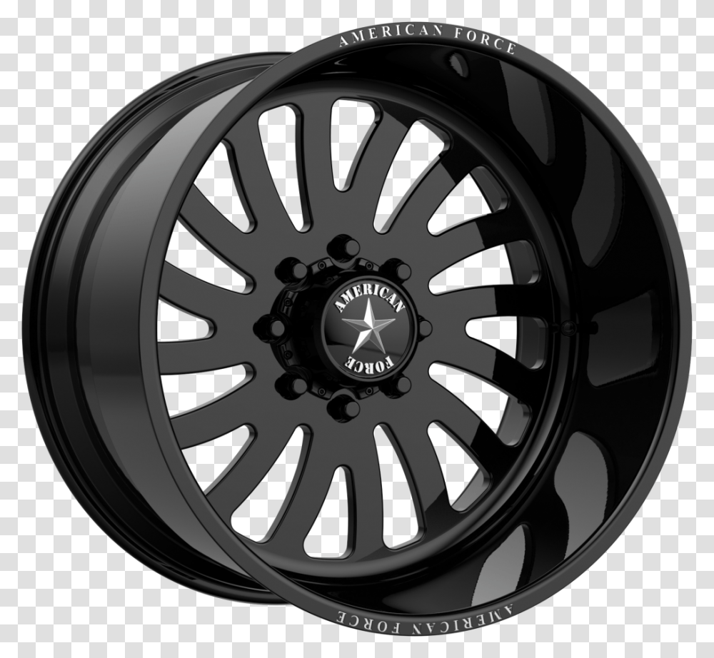 Black American Force Wheels, Machine, Spoke, Alloy Wheel, Tire Transparent Png