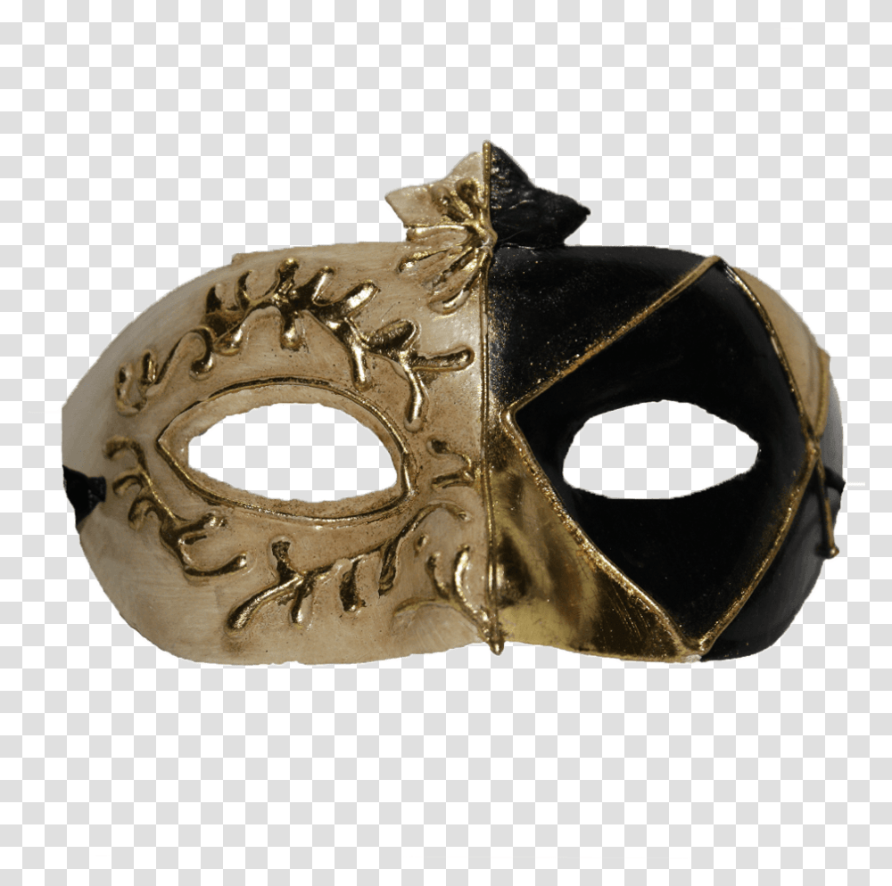 Black Amp Gold Renaissance Masquerade Mask, Apparel, Bronze, Head Transparent Png