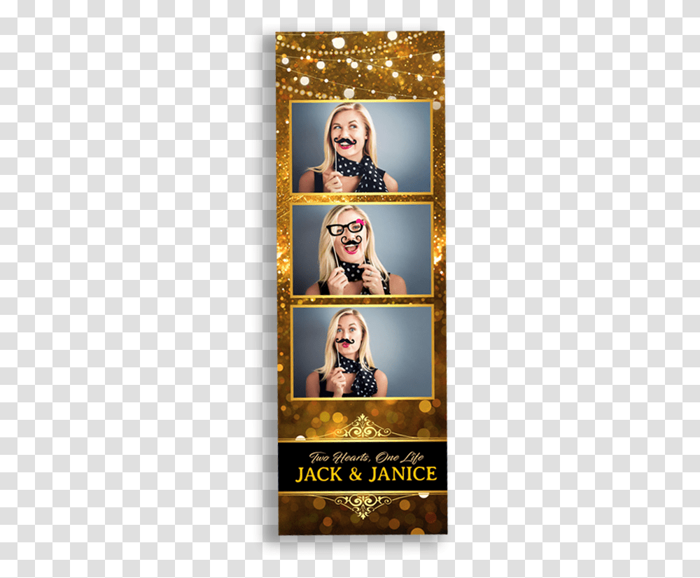 Black Amp Gold Strips Poster, Person, Collage, Advertisement, Photo Booth Transparent Png