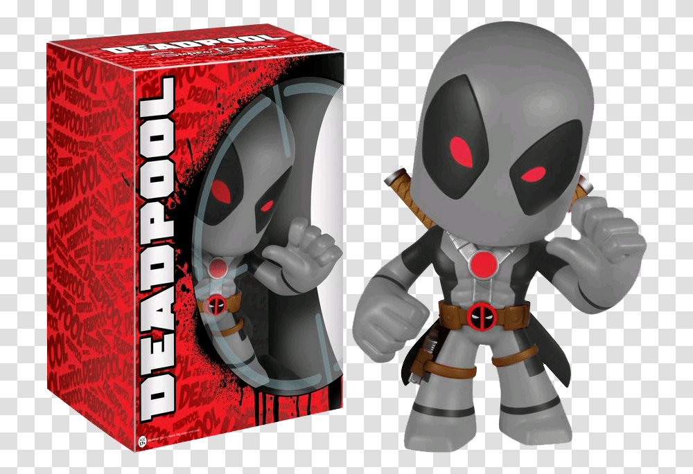 Black Amp Grey Super Deluxe Vinyl Figure Deadpool Grey And Red, Toy, Robot Transparent Png
