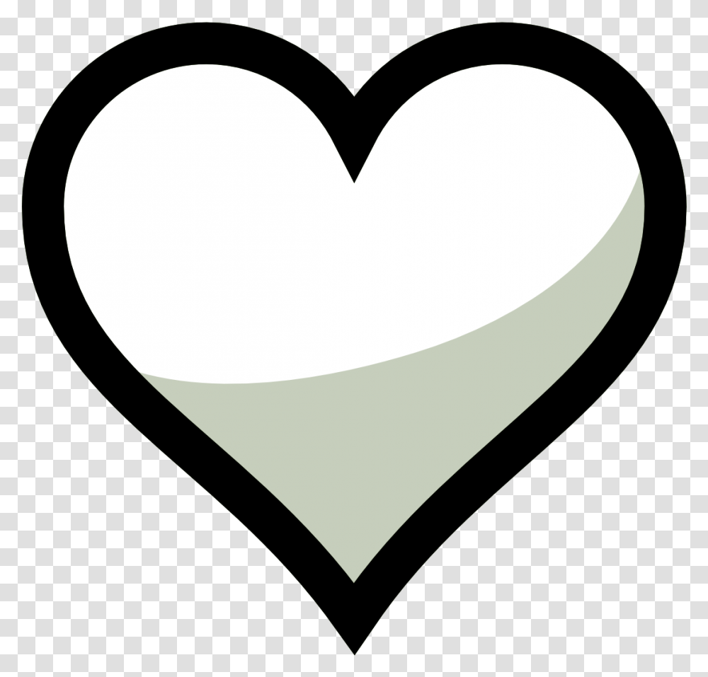 Black Amp White Heart Drawing Free Image Red Heart Outline, Cushion Transparent Png
