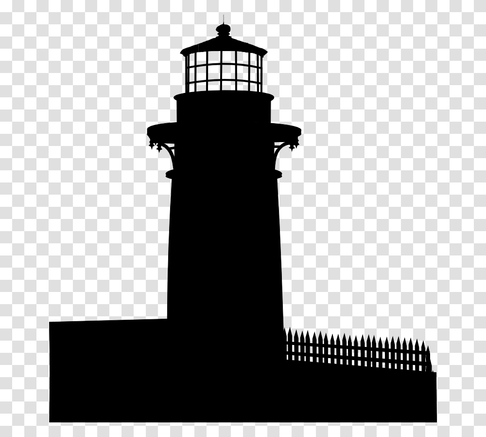 Black Amp White Lighthouse Clipart, Architecture, Building, Tower, Beacon Transparent Png