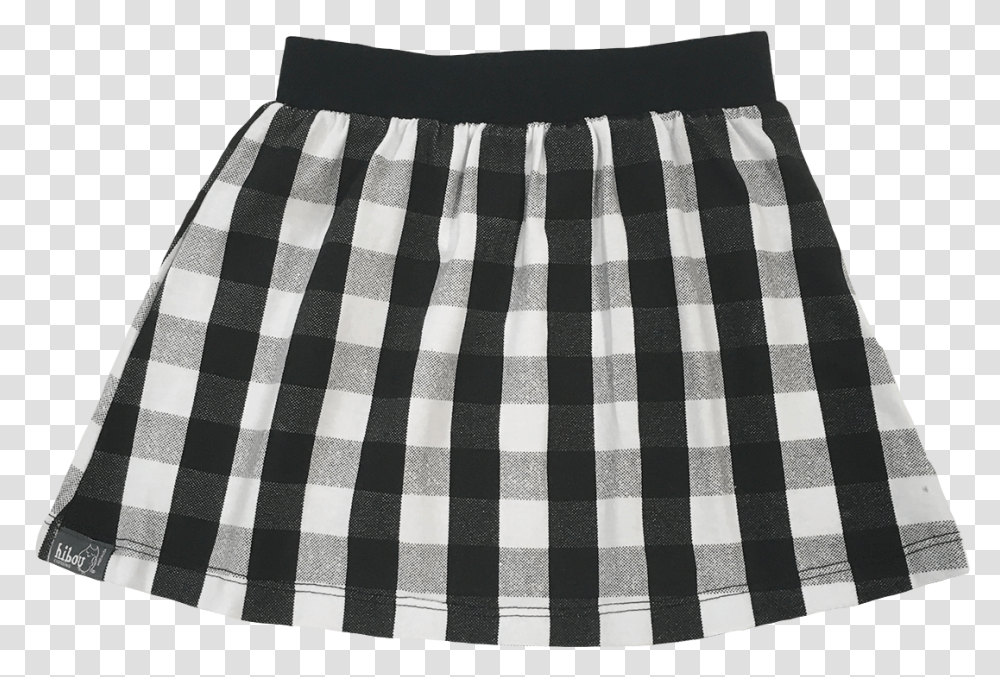 Black Amp White Plaid Skirt Black Plaid Skirt, Apparel, Rug, Female Transparent Png