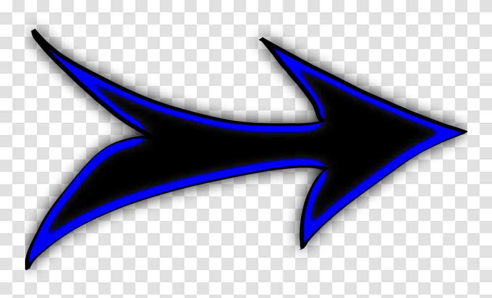 Black And Blue Arrow Clipart Computer Icons Clip Art Black Blue And Black Arrow, Text, Symbol, Light, Logo Transparent Png
