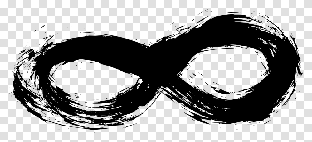 Black And Design White Infinite Symbol, Stencil, Outdoors, Animal, Photography Transparent Png