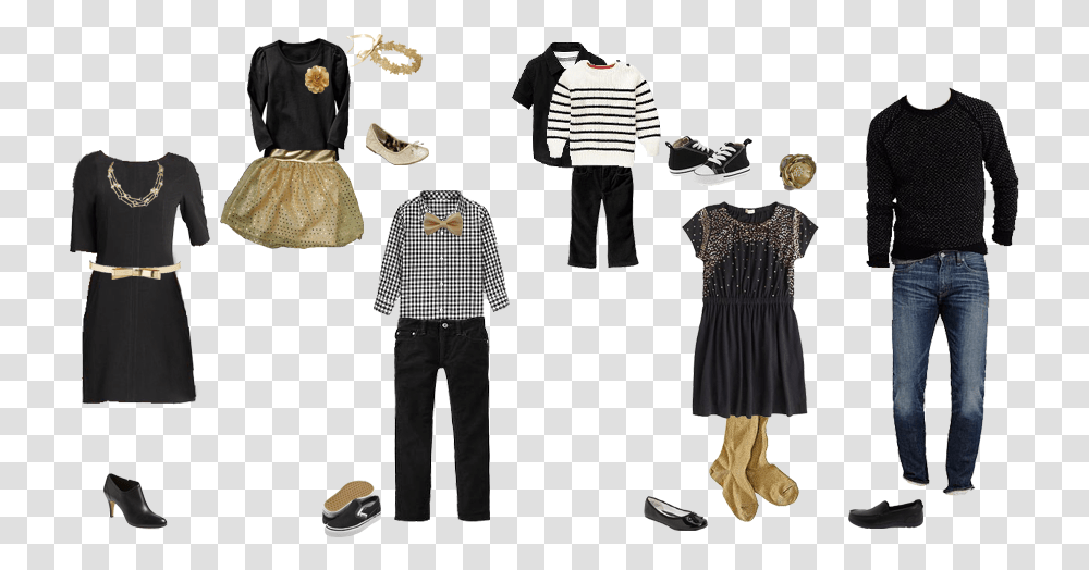 Black And Gold Family, Person, Shoe, Footwear Transparent Png