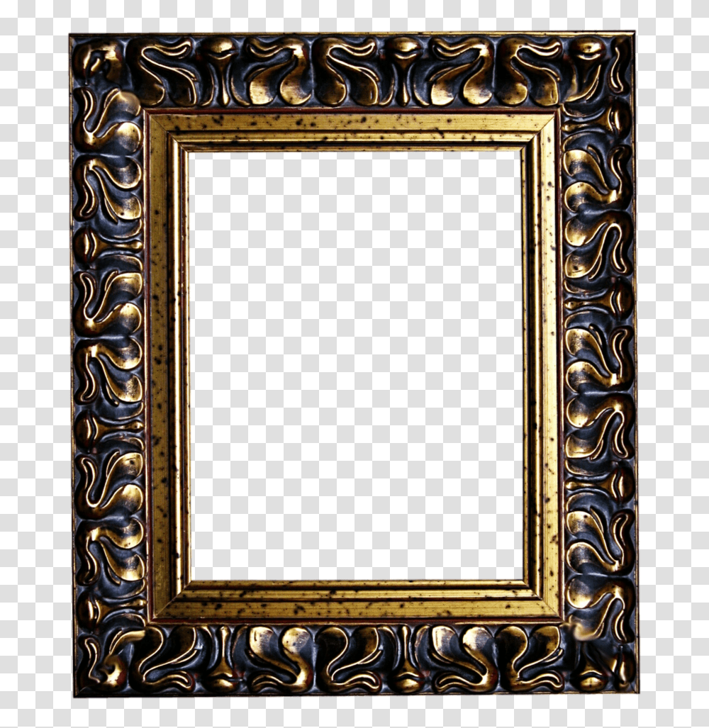 Black And Gold Frame Gold In Black Photo Frame Black, Painting, Mirror Transparent Png