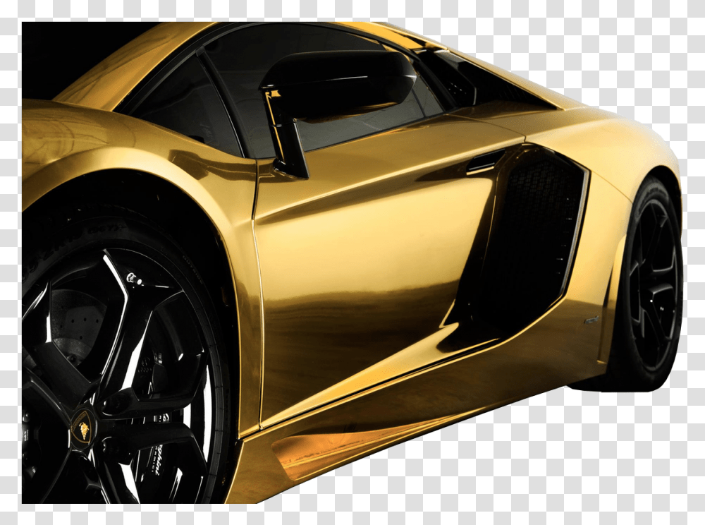 Black And Gold Lamborghini Download Supercar, Alloy Wheel, Spoke, Machine, Tire Transparent Png