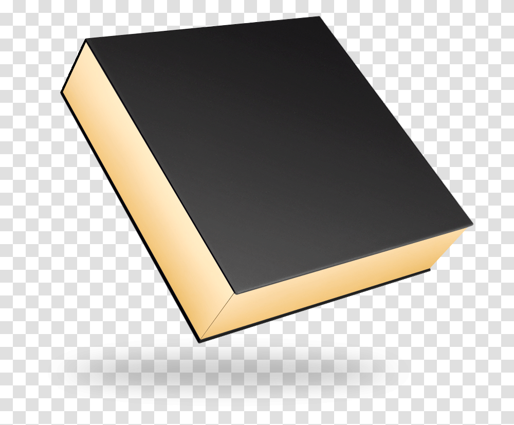 Black And Gold Square 1 V, Book, Laptop, Pc Transparent Png