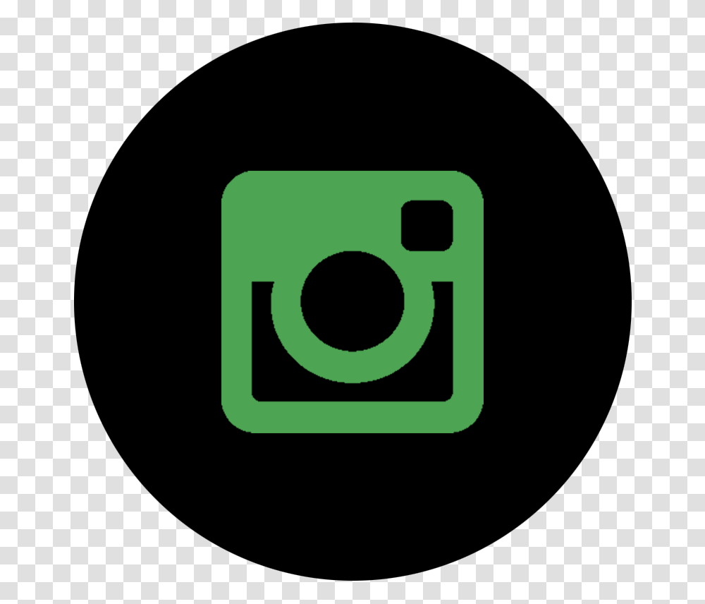 Black And Green Instagram Logo Instagram Icon Orange, Trademark, Number Transparent Png