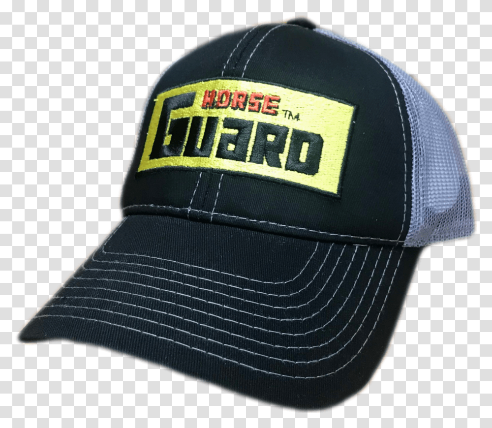 Black And Grey Mesh Snap Back Horse Guard Hat, Apparel, Baseball Cap Transparent Png