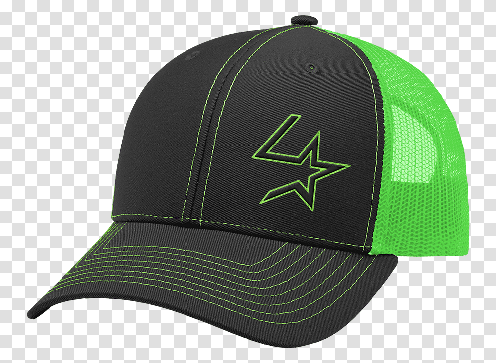 Black And Neon Green Cap, Apparel, Baseball Cap, Hat Transparent Png