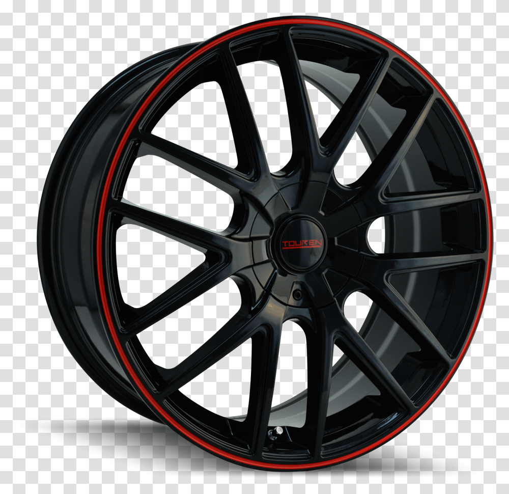 Black And Red Alloy Wheels Transparent Png