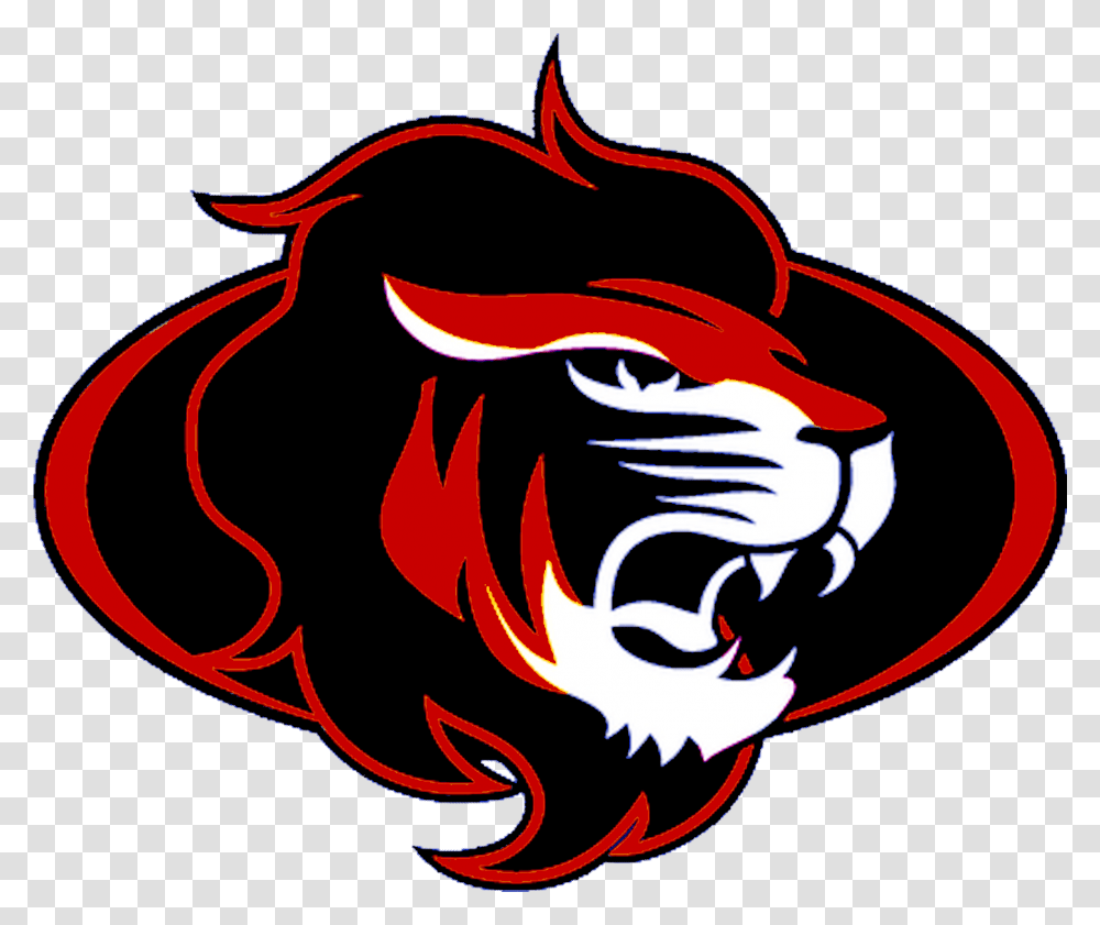 Black And Red Lion Logo, Dragon, Fire Transparent Png
