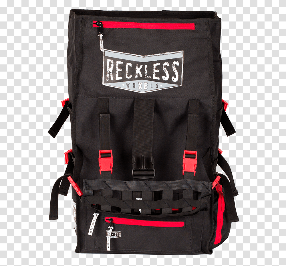 Black And Red Reckless Wheels, Backpack, Bag, Harness Transparent Png