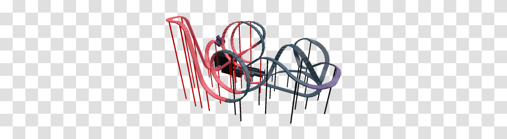 Black And Red Rollercoaster Aka The Redish Blaki Roblox Illustration, Bicycle, Vehicle, Transportation, Bike Transparent Png