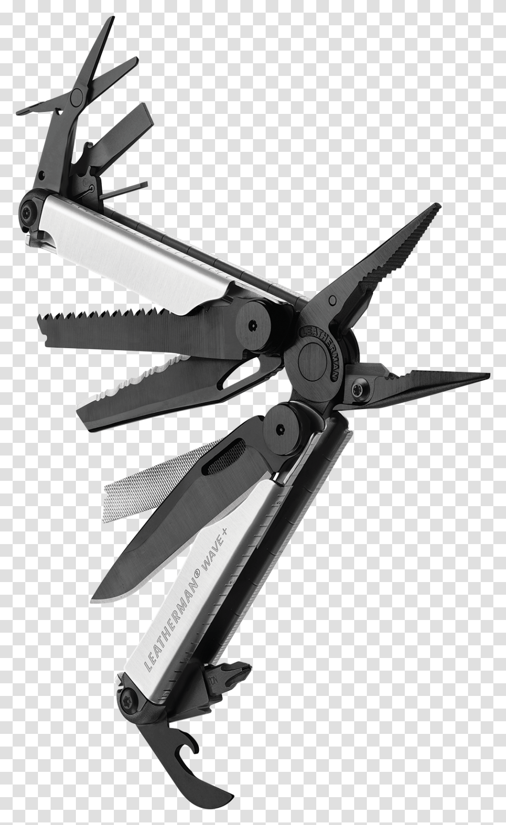Black And Silver Wave Plus, Gun, Weapon, Weaponry, Tool Transparent Png