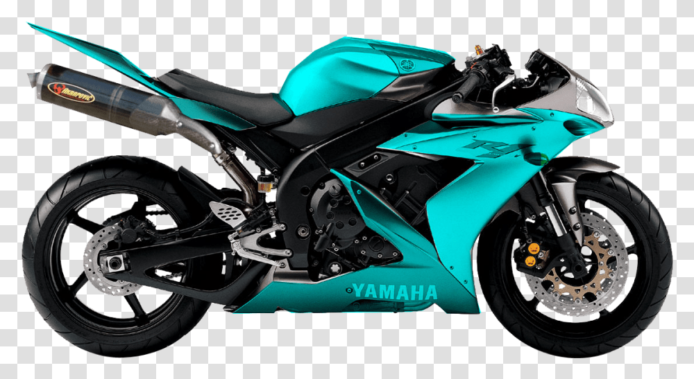 Black And Teal Motorcycle, Vehicle, Transportation, Wheel, Machine Transparent Png