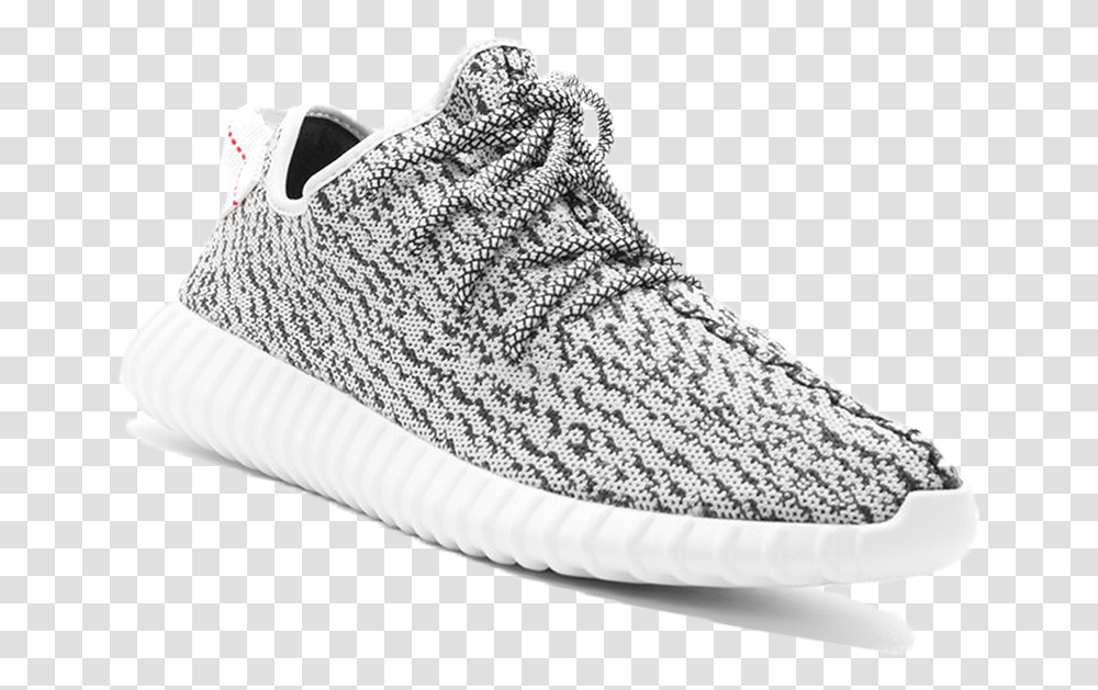 Black And Whit Yeezys Adidas, Apparel, Shoe, Footwear Transparent Png