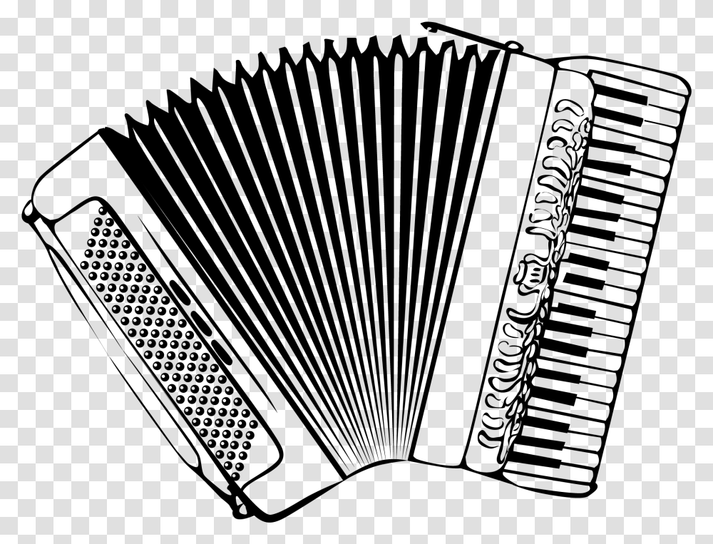 Black And White Accordion Instrument Vector Clip Art Accordion, Gray, World Of Warcraft Transparent Png