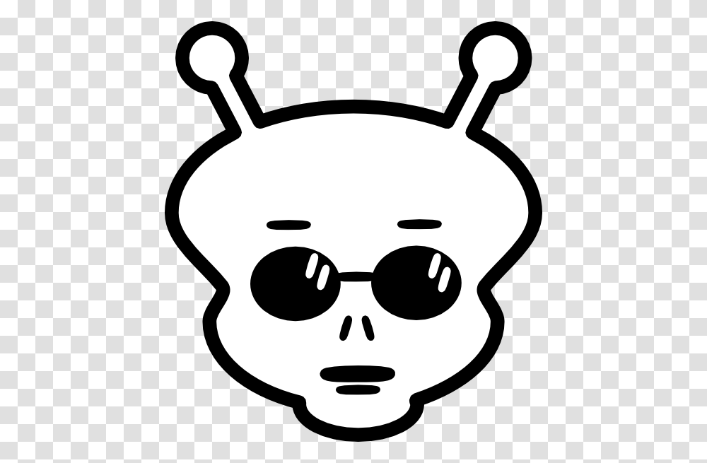 Black And White Alien Clip Art, Stencil, Sunglasses, Accessories, Accessory Transparent Png