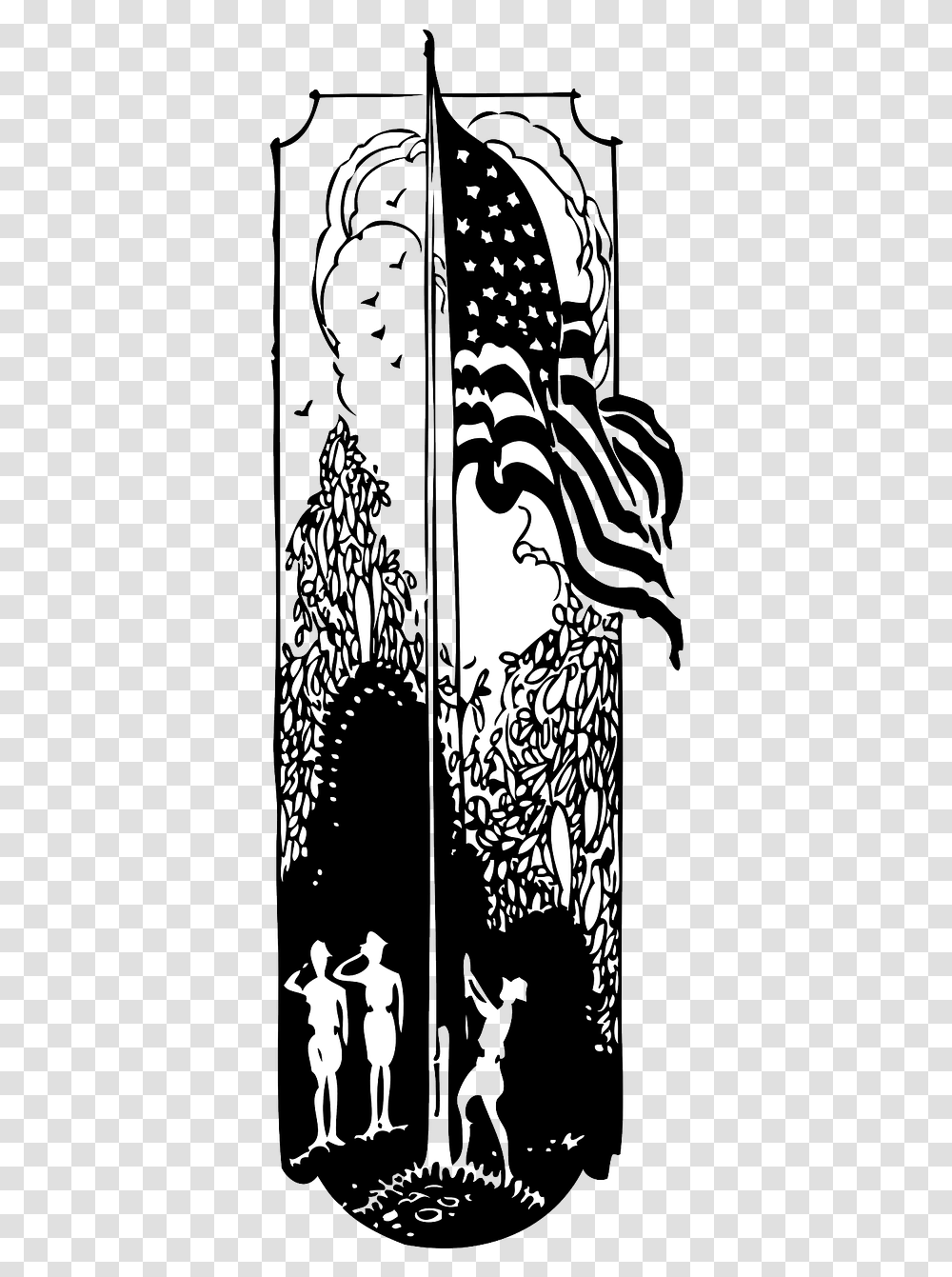 Black And White American Flag Flag Raisingboy Iwo Jima Flag Raisers Clip Art, Architecture, Building, Pillar Transparent Png