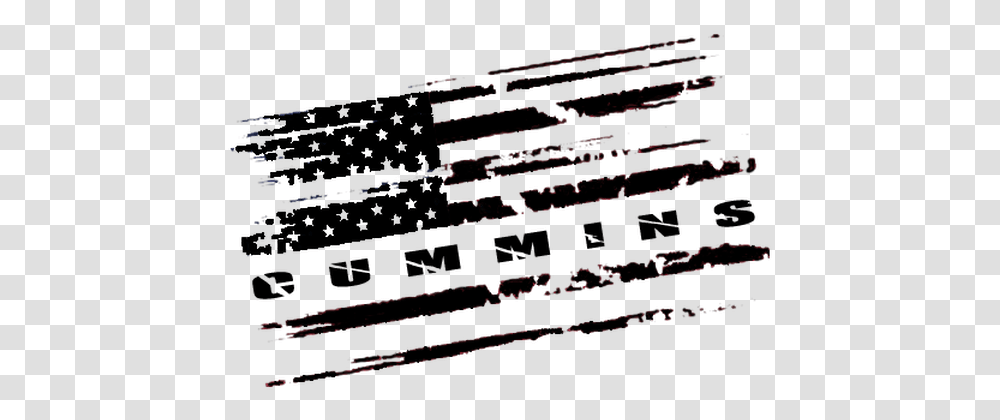 Black And White American Flag, Silhouette, Light, Flare Transparent Png
